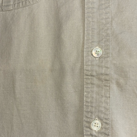 Levi's Vintage Diamond Label Neutral Tan Short Sleeve Button Down (read) - Picture 13 of 13